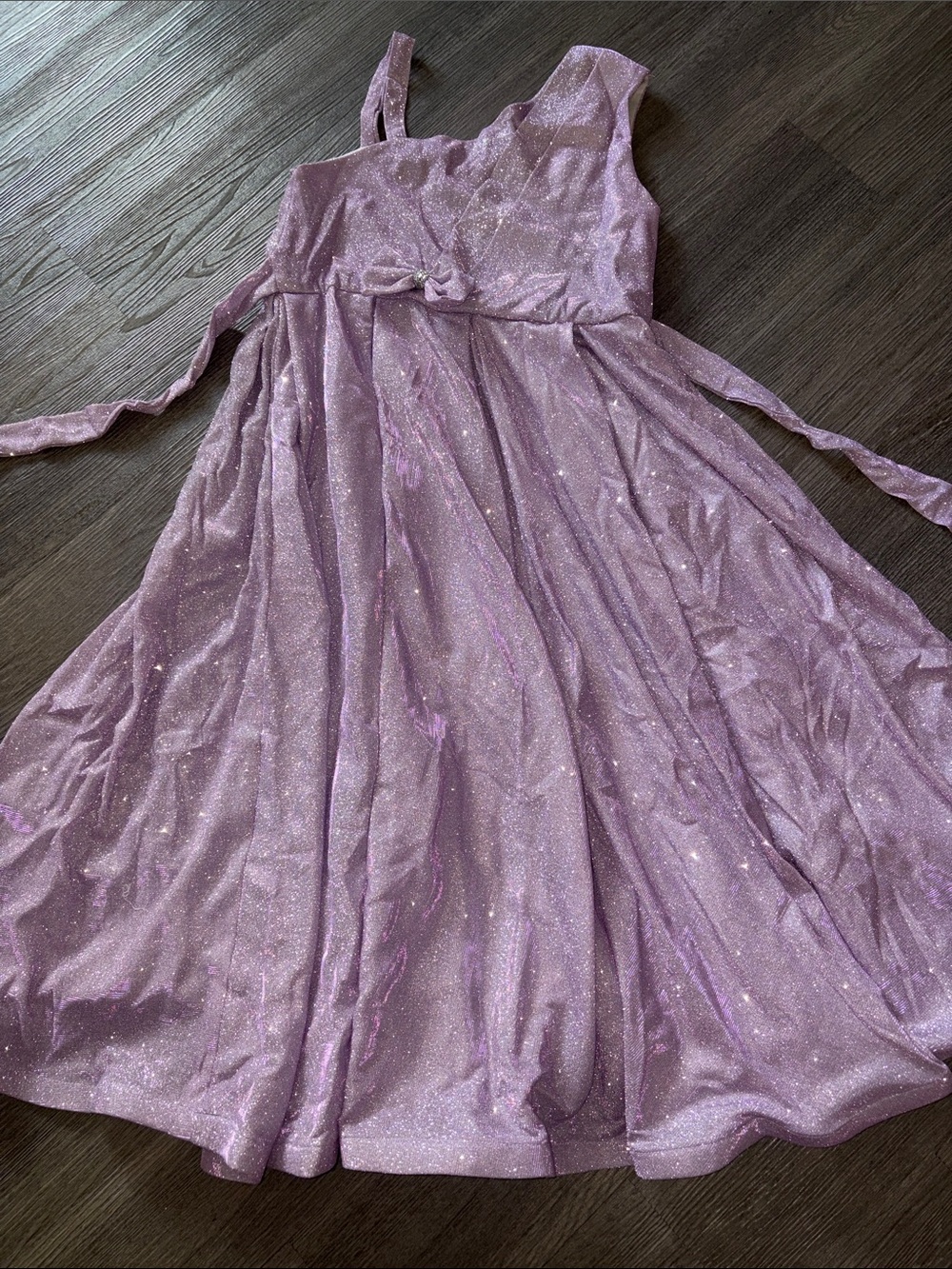 Diamond Supply Co. Sparkle Lilac One-Shoulder Party Dress